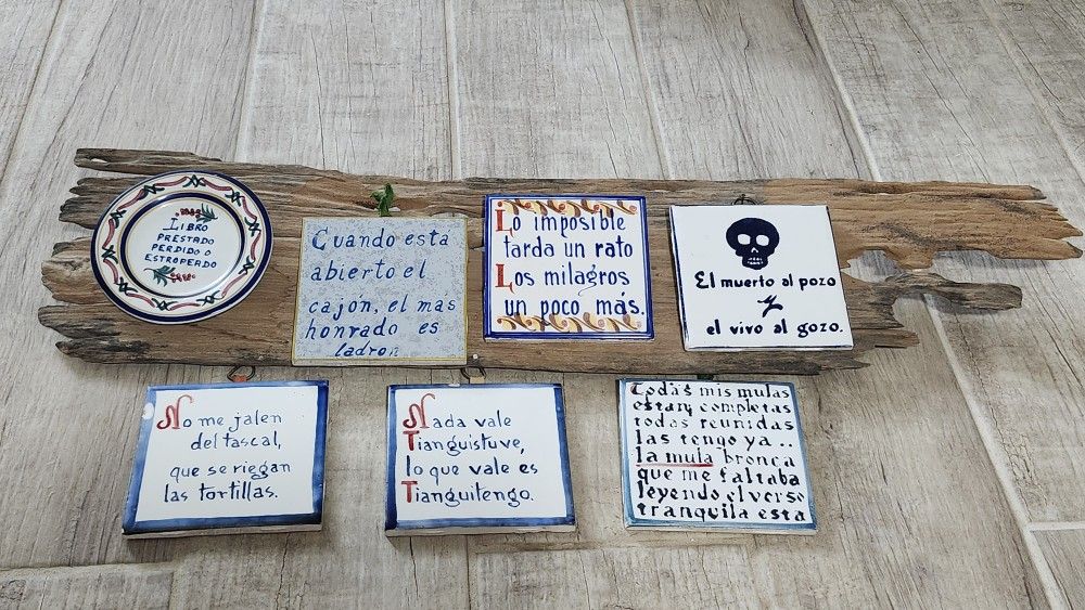 Vtg Handmade Mexican Wall Art