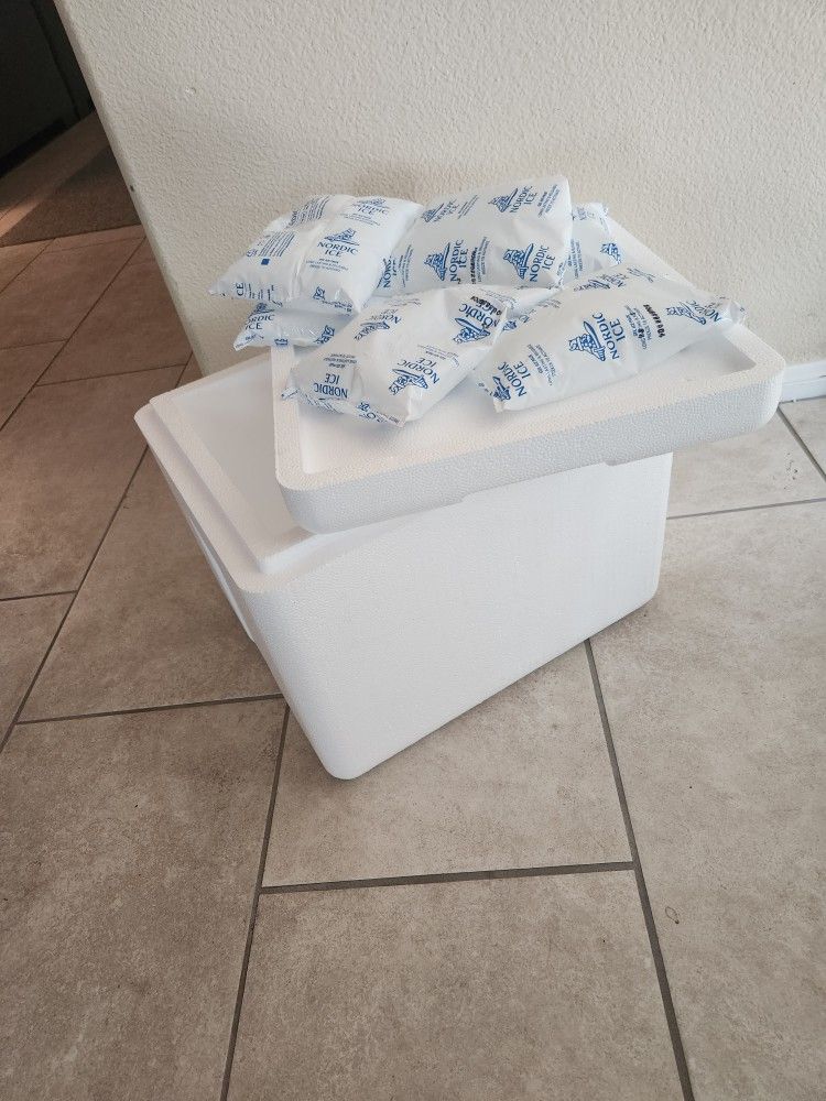 Large Styrofoam Ice Chest