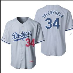 DODGERS FERNANDO VALENZUELA SGA JERSEY SIZE XL