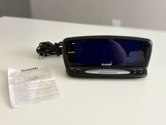 Sharp Digital Alarm Clock (Blue LED Display)