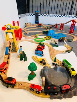 Huge Wooden Train Mega-Set
