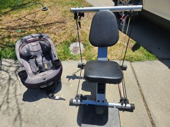 Excersise machine and car seat