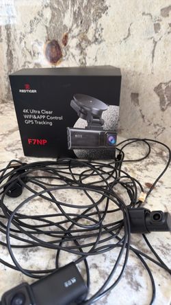 REDTIGER F7NP 4K Dash Cam – Front & Rear Camera, WiFi, GPS