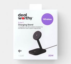 2-in-1 20W Charging Stand - dealworthy™ Black