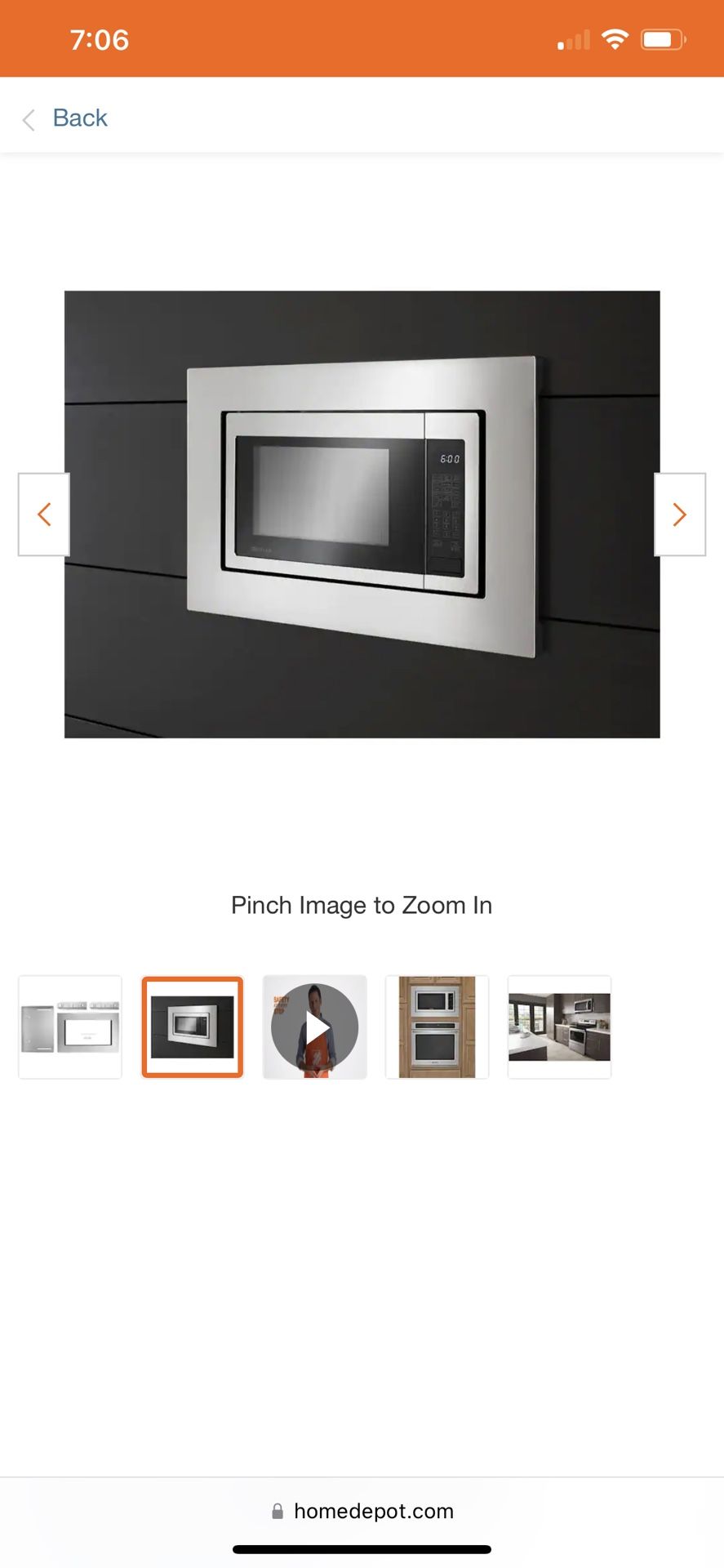 27 in. Microwave Trim Kit in Fingerprint Resistant Stainless Steel