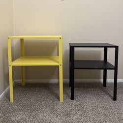 IKEA Nightstands – Yellow & Black