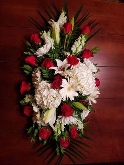 Casket floral arrangement