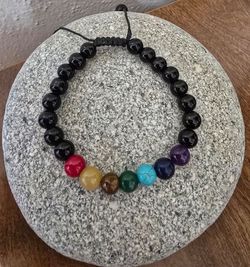 Adjustable Seven Chakra Unisex Bracelet NEW $10 firm! Pick-up In Aurora.
