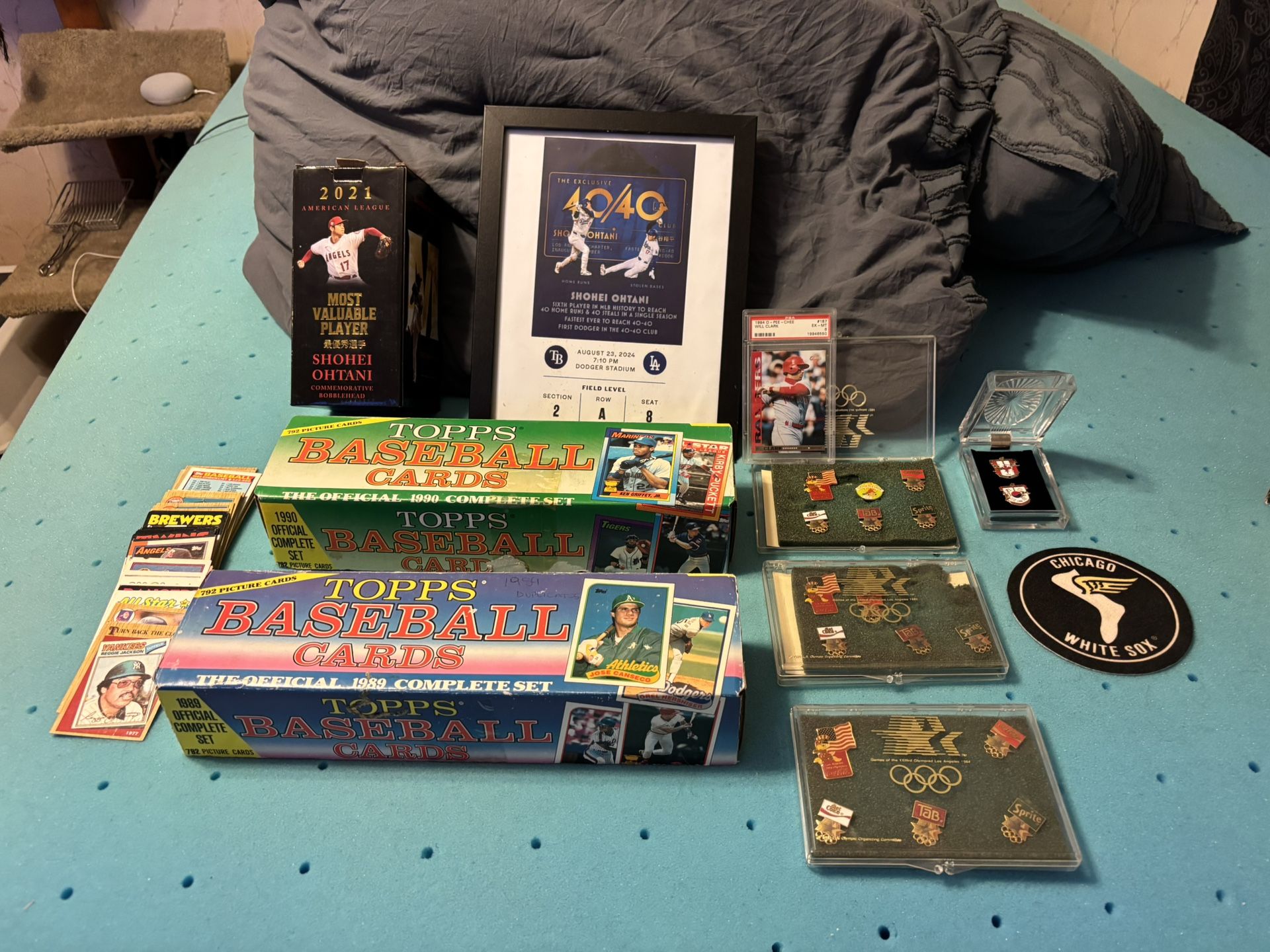 Baseball Cards Olympic Pins
