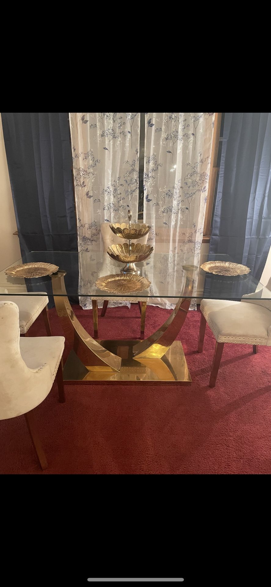 Dining Room Table And Six Chairs