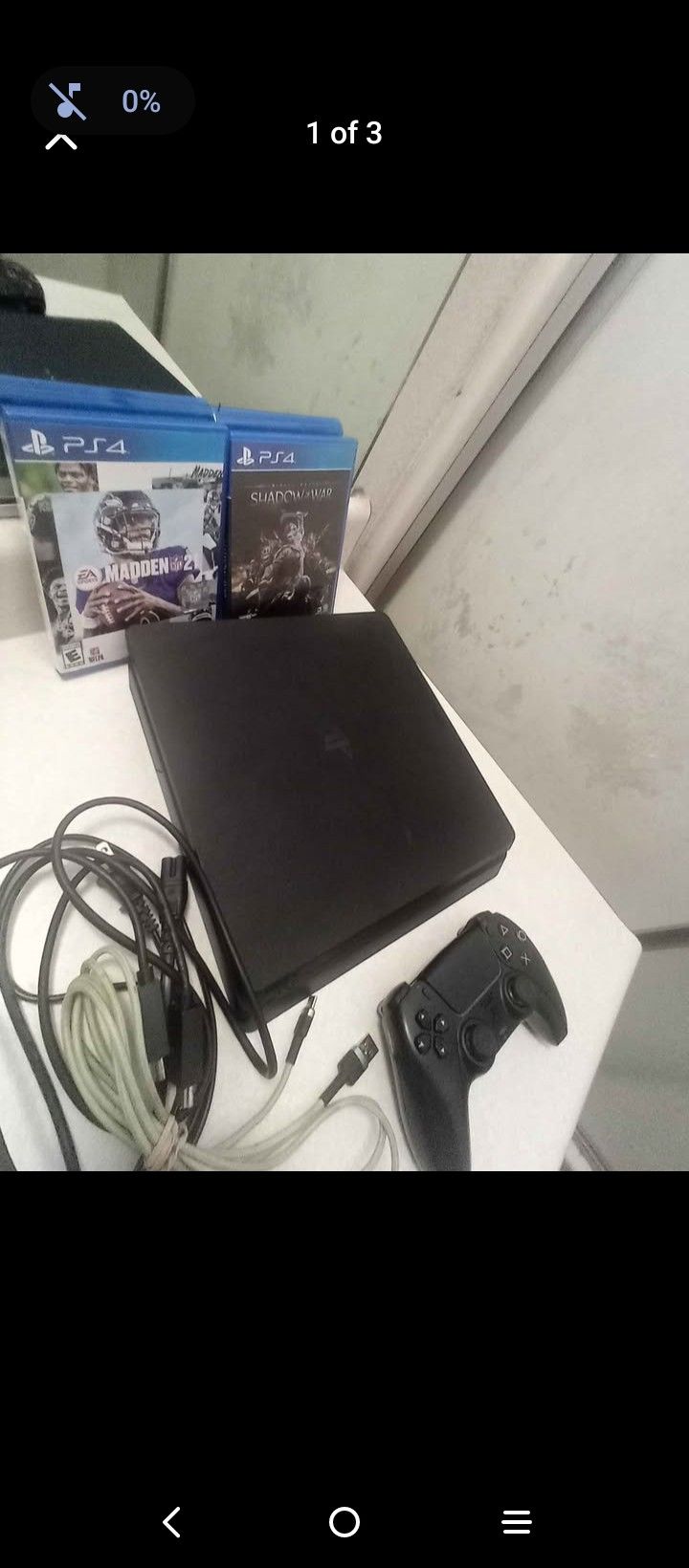 PS4 Slim 1tb With 2 Games 1 Remote 