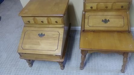 End tables with storage