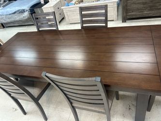 7 piece alpine dining table and chairs
