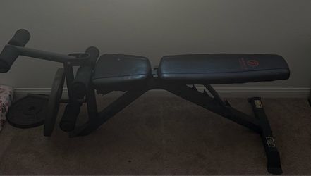 Workout bench & leg extension attachment
