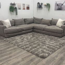 Gray Sectional Couch - Free Delivery