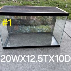 REPTILE TANKS DIFFERENT SIZES