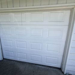 Steel Garage Door W/ Rails And Motor