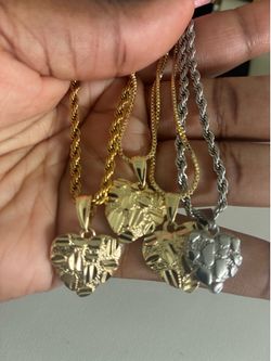 Nugget Heart Necklaces