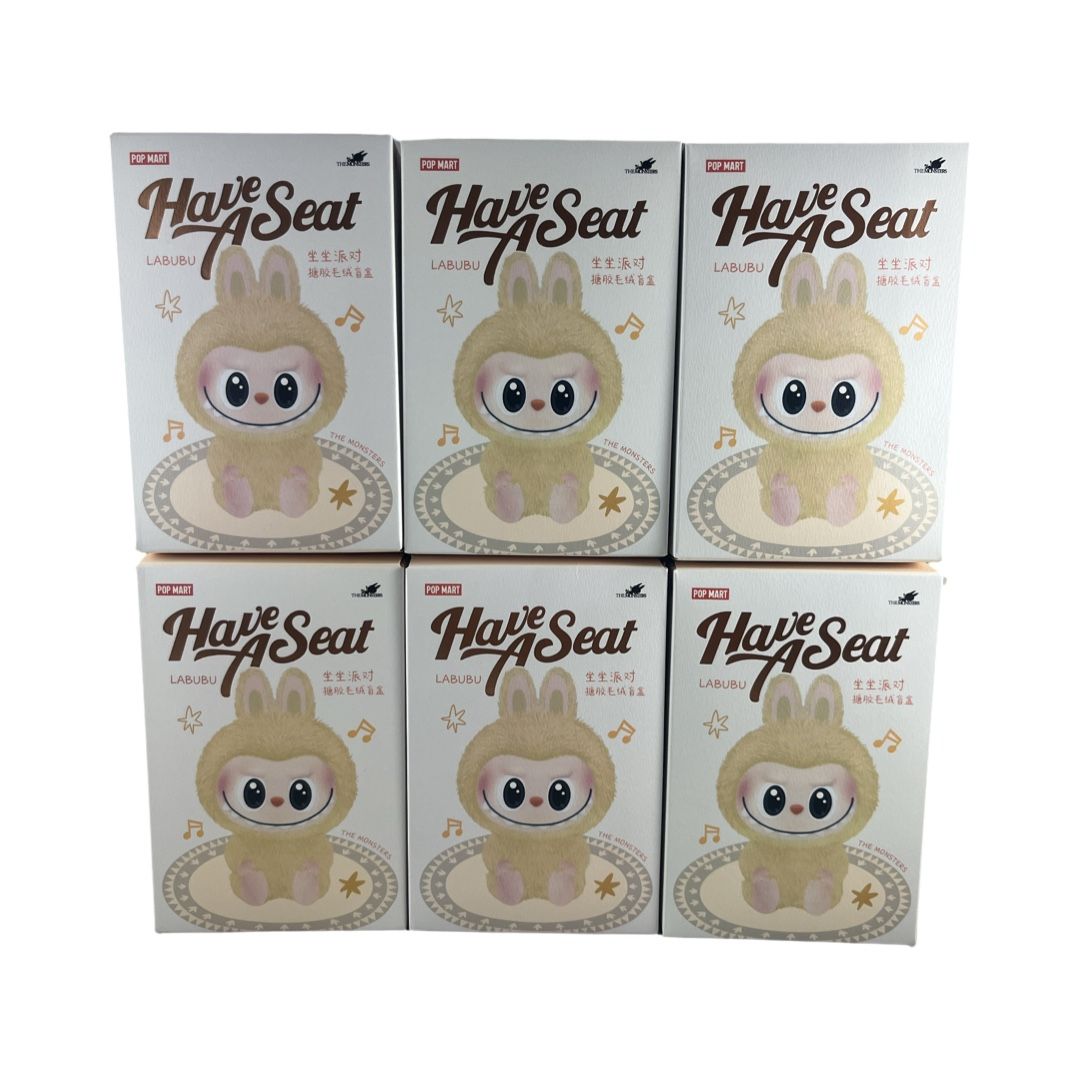 100% Authentic Pop Mart Have a Seat Labubu Blind Box