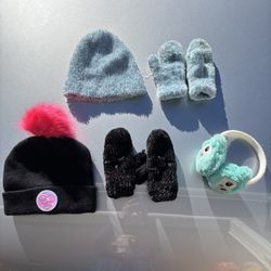 Kids Hats Mittens/ Ear Muffs 
