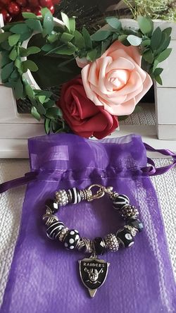Raiders charm bracelet