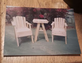 High chairs and table bistro