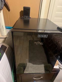 Wine cooler converted into dry curing  herb
