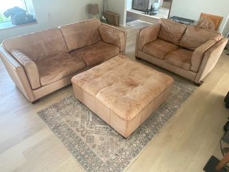 Couch and ottoman set