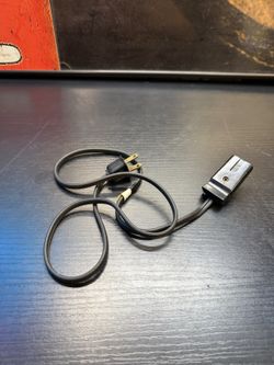 Vintage 2 Pin Appliance Power Cord Black 10A 125V 5A 250V