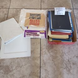 FREE File Folders, Binder, Poster Board, New And Used