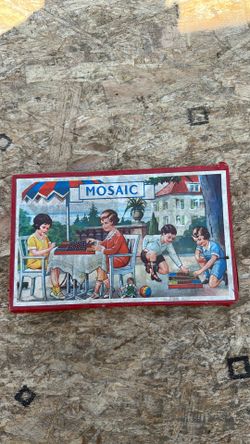 Vintage German “Mosaic” Game – Made in Germany – circa 1930s – original box