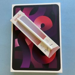  Apple iPad 5th Generation (M1 Chip / Pink Color) 64Gb With Pen, Keyboard Accessories 