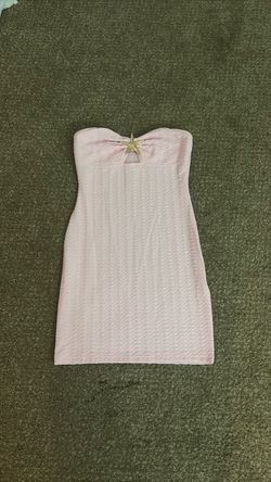 Pink Strapless Mini Dress with Starfish Detail
