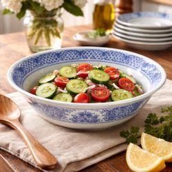 Nikko Japan 1980s Kingston Heavenly Blue Serving Bowl, 9x2.5”