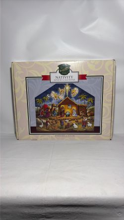 Byers' Choice NEW OPEN BOX Nativity Advent Calendar