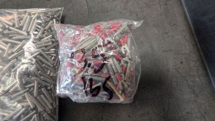 Bulk Hardware & Electrical Lot (28.5 lbs Total) - Iron Alloy Pins & Red Spade Wire Connectors