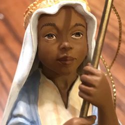 Thomas Blackshear The Little Shepherd  Ornament  EBONY VISIONS ANNUAL Christmas Ornament 2004