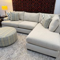 Couch Sectional with Chaise and Ottoman - Delivery Available