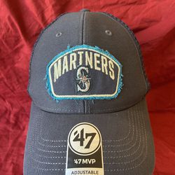 NEW Men's Seattle Mariners Adjustable Hat 47 Brand Blue