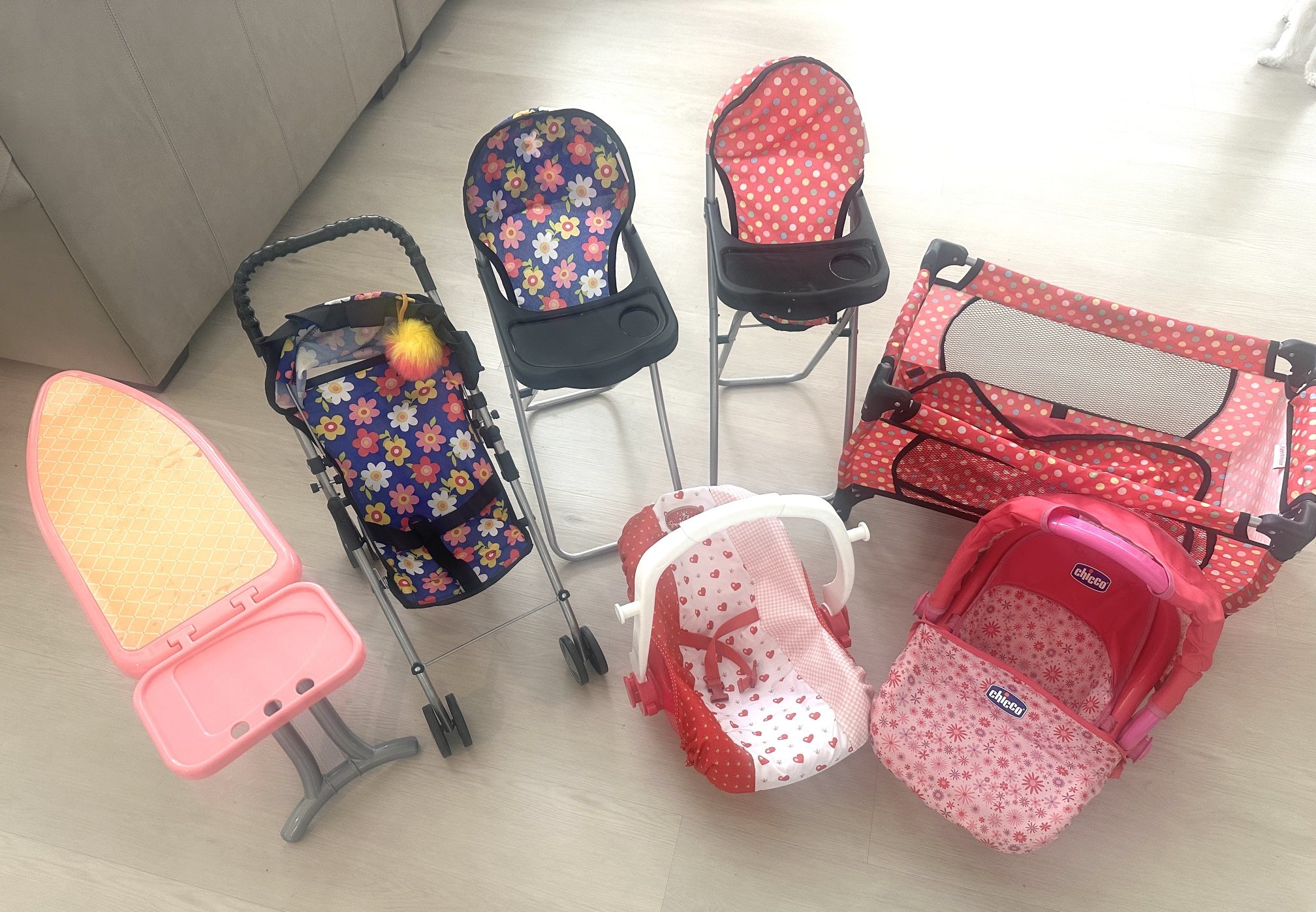 Doll Nursery Items Lot