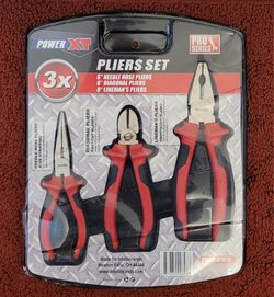 POWER XT 3 Piece Pliers Set PWXT 97610 Pro Series
