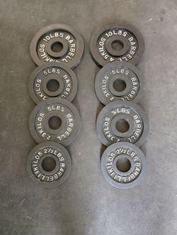 45lb of Olympic Weight Plates 2.5lb, 5lb and 10lb