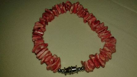 Red beaded bracelet