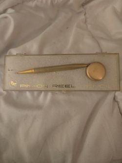 vintage Ballou & Boss Pin-On Reel Mechanical Pencil New old stock!