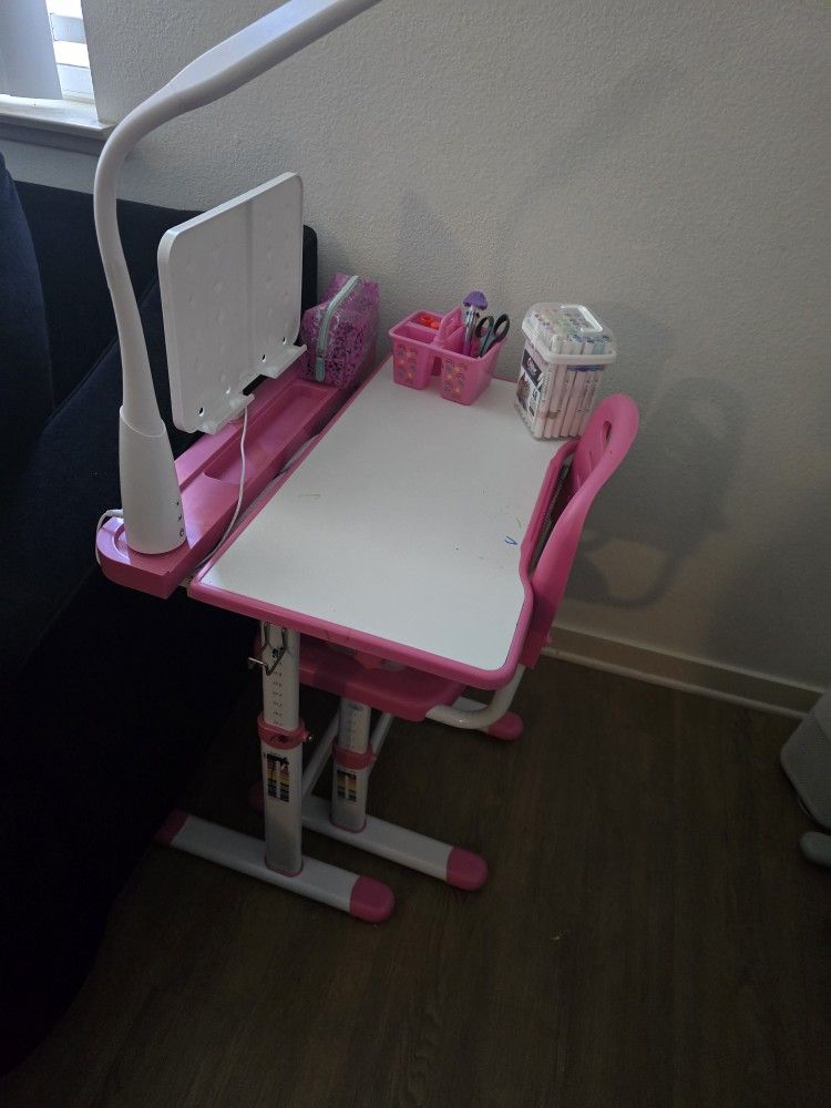 Pink Kid Desk