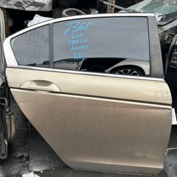 2008 - 2012 Honda Accord Rear Door Passenger Side Gold