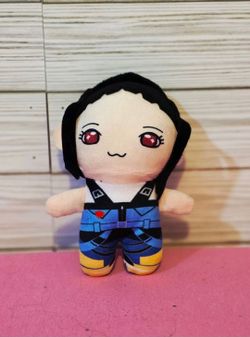 KPop Demon Hunters Huntrix Girls Zoey Plush Doll Character Keychain