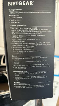 Netgear NIGHTHAWK router AX6