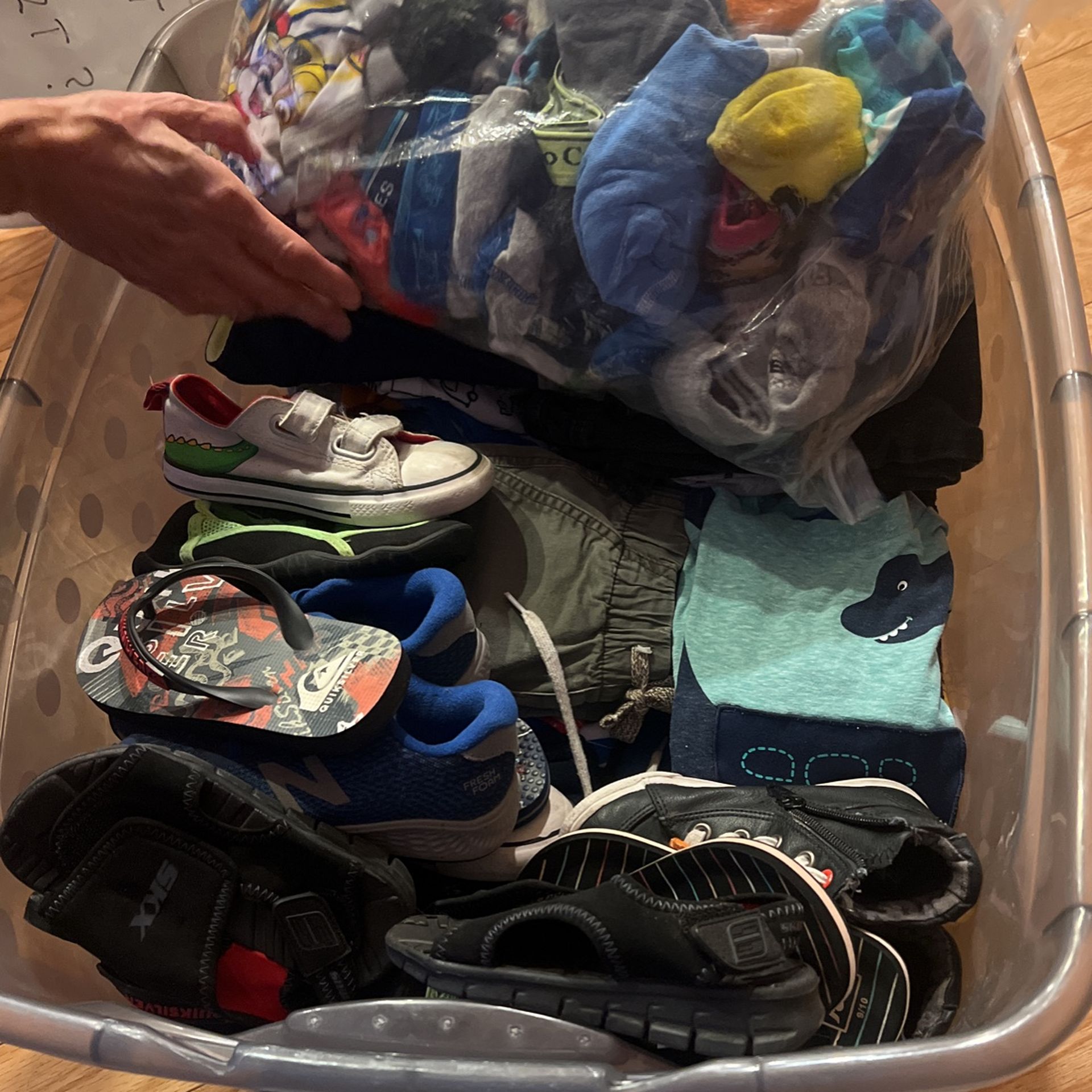 Boys Clothes 3t And Shoes 10c 