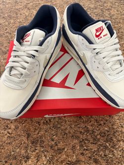 Nike Air Max 90 Sneakers White Navy Red
